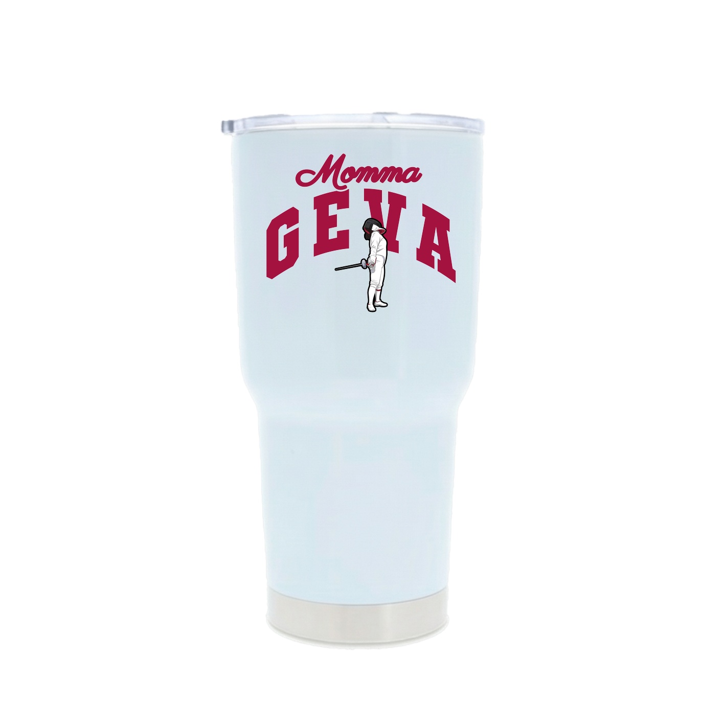 30oz Stainless Steel Tumbler — Mothers Day Arch in White