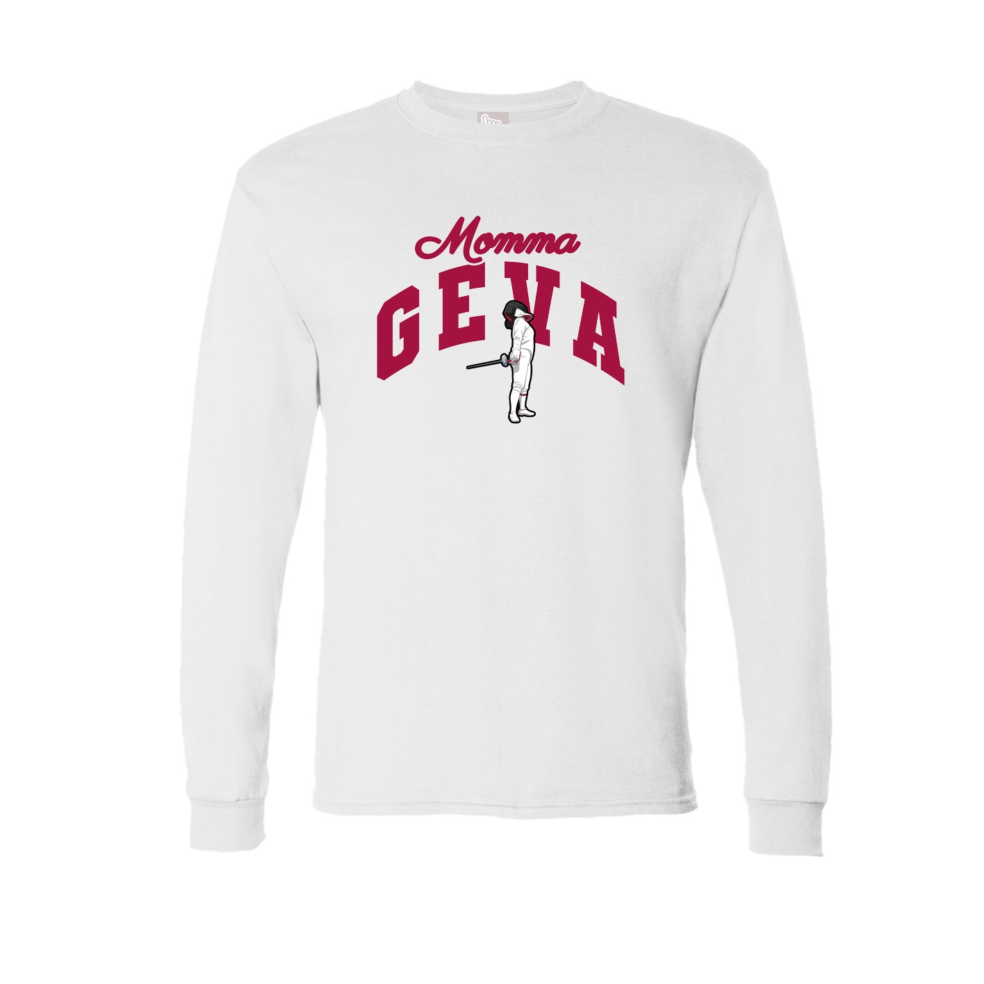 Long Sleeve Tee — Mothers Day Arch in White