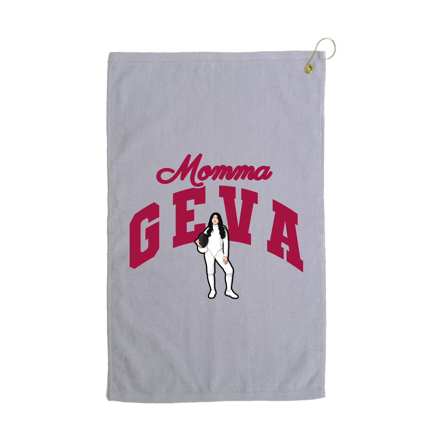 Golf Towel — Mothers Day Arch in Grey