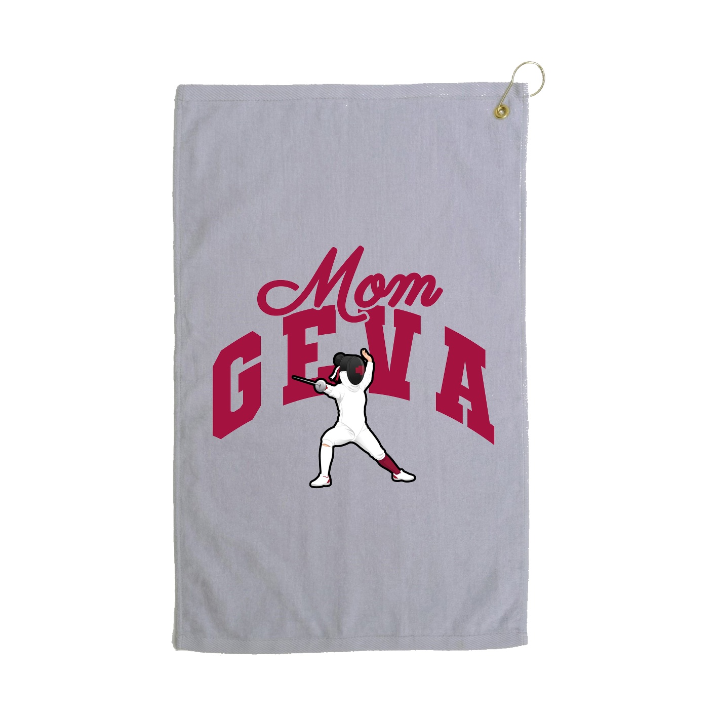 Golf Towel — Mothers Day Arch in Grey