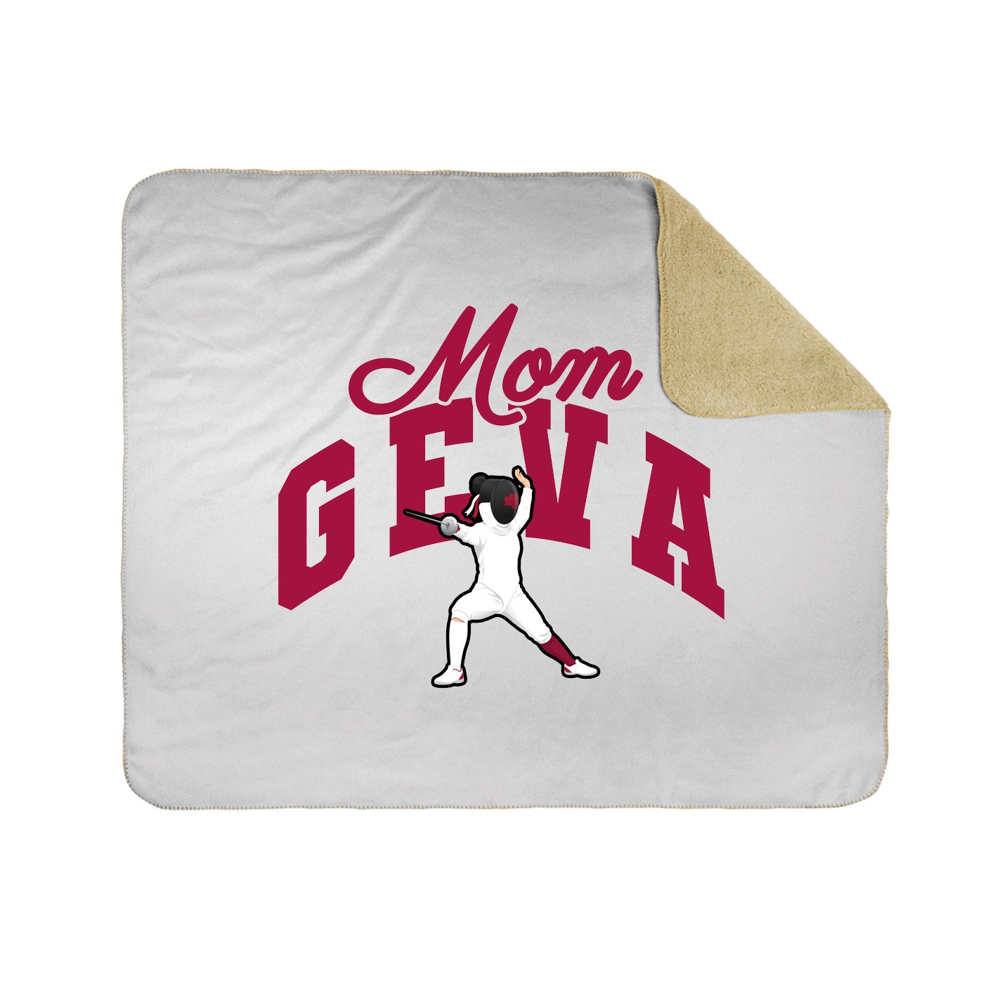 Throw Blanket — Mothers Day Arch in White