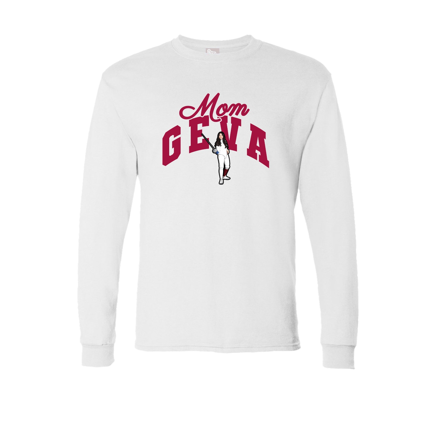 Long Sleeve Tee — Mothers Day Arch in White