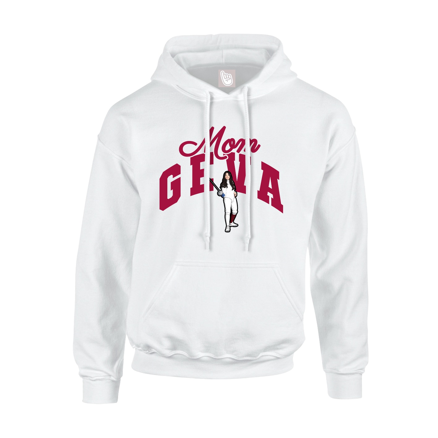 Youth Hoodie — Mothers Day Arch in White