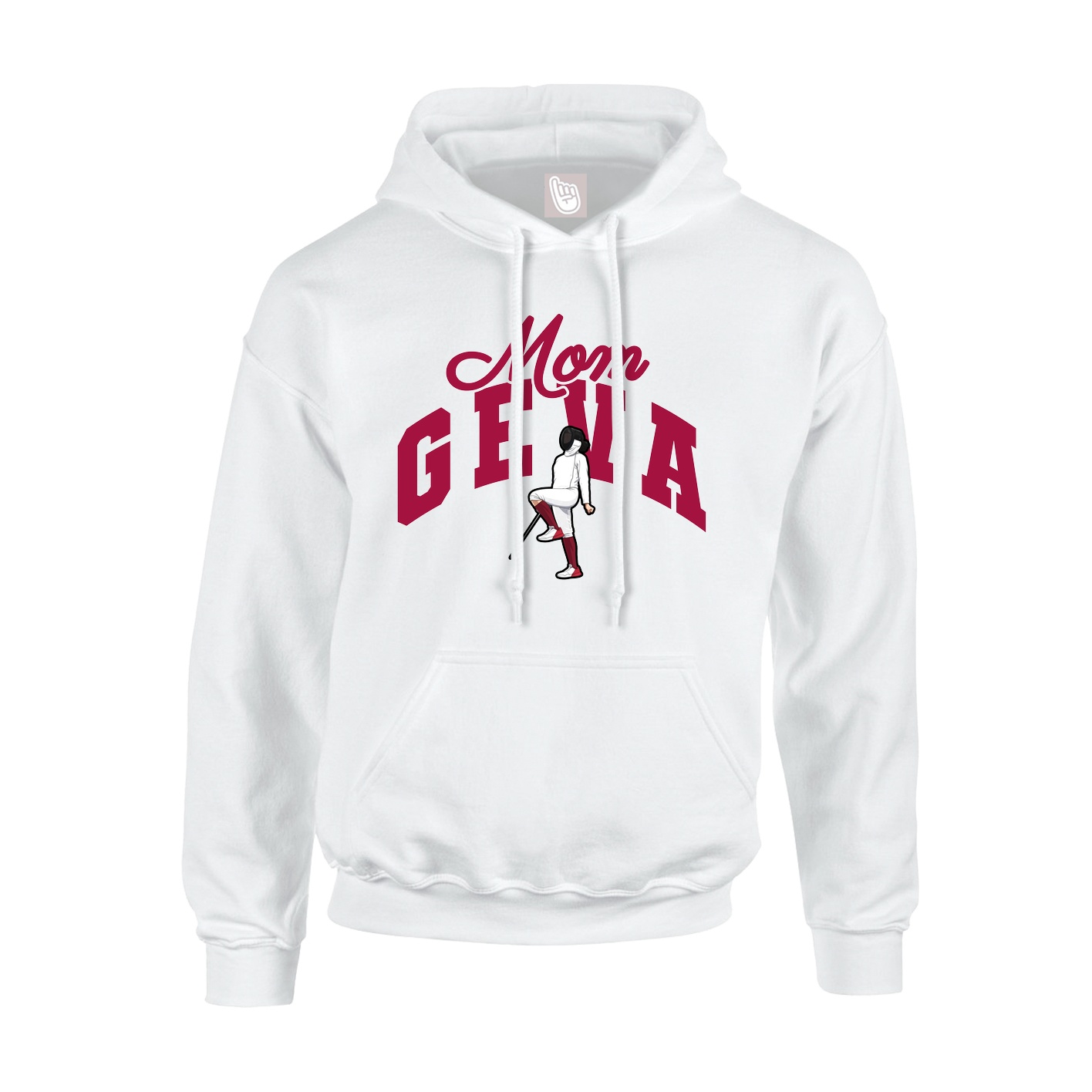 Youth Hoodie — Mothers Day Arch in White