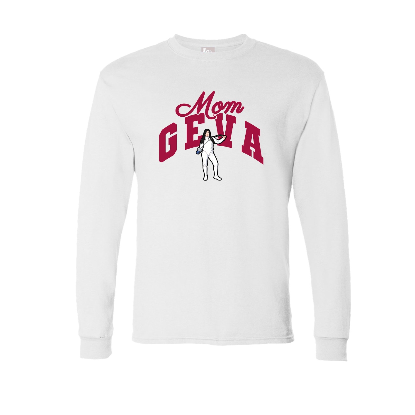 Long Sleeve Tee — Mothers Day Arch in White