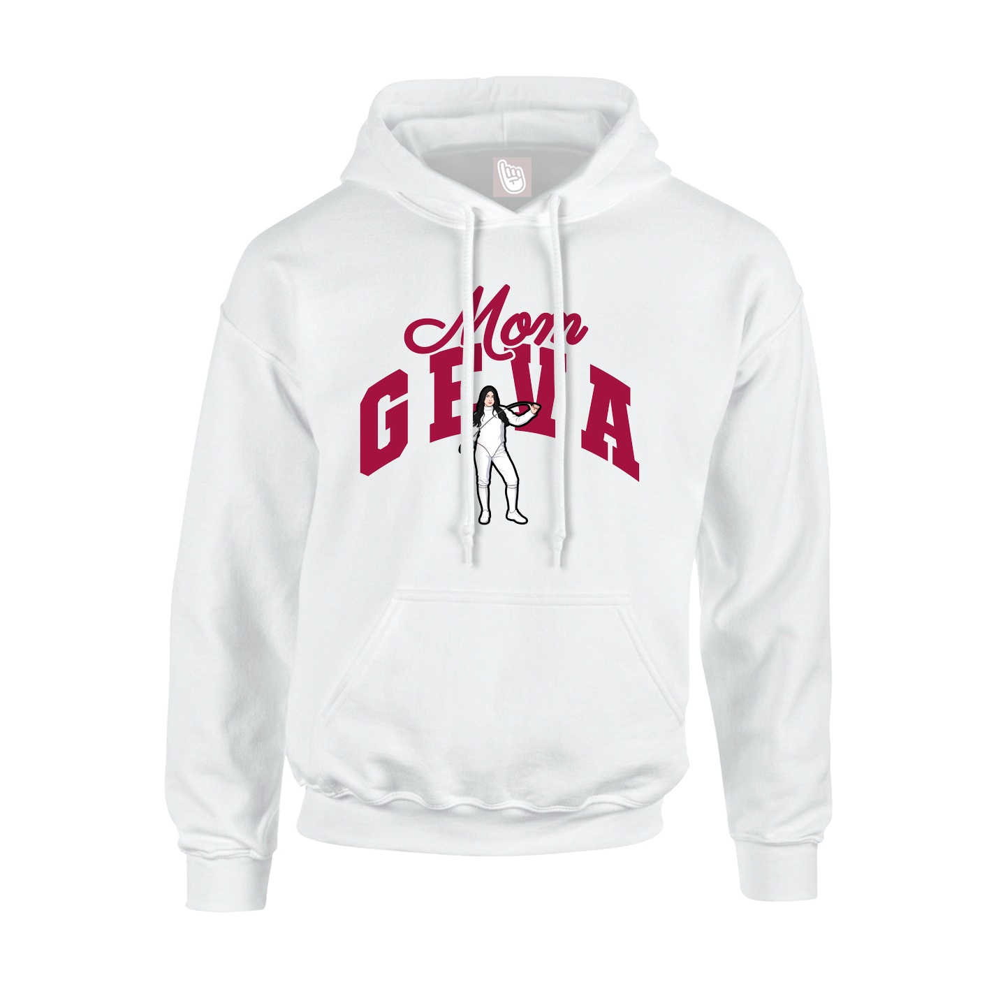 Hoodie — Mothers Day Arch in White