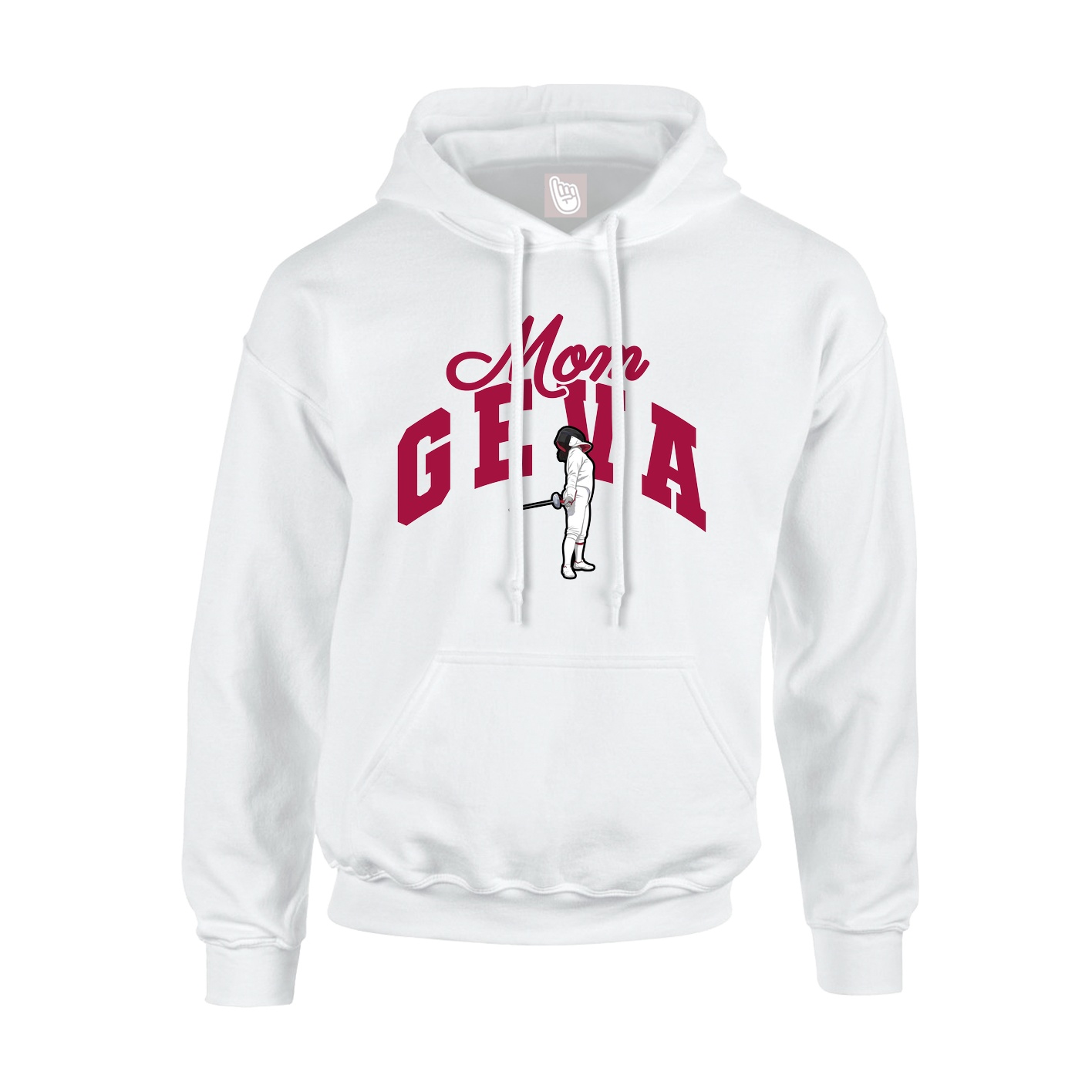 Youth Hoodie — Mothers Day Arch in White