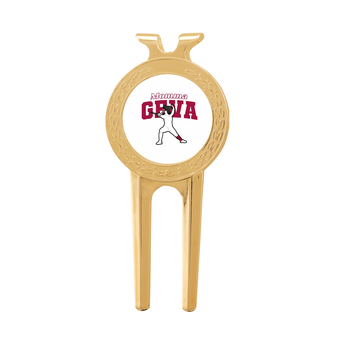 Divot Tool with Ball Marker — Mothers Day Block in Classic