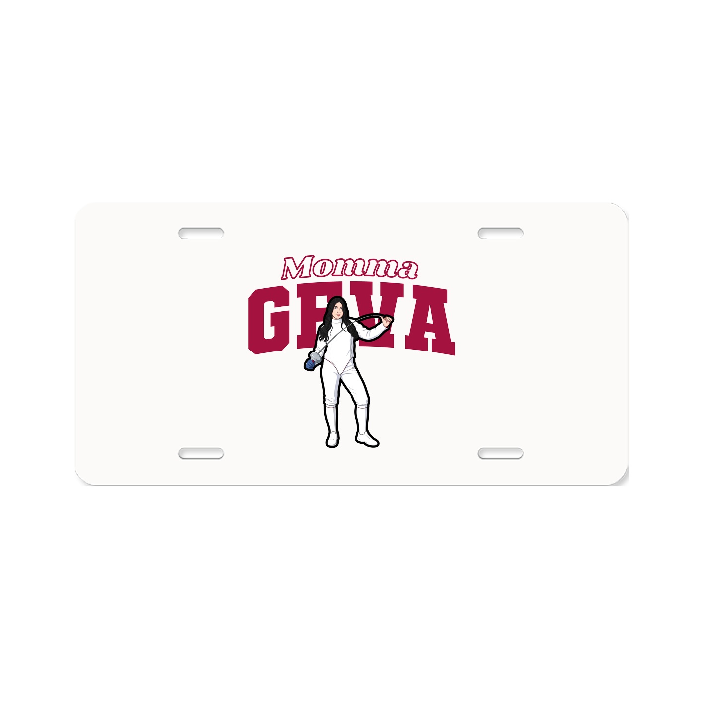 License Plate — Mothers Day Block in Classic