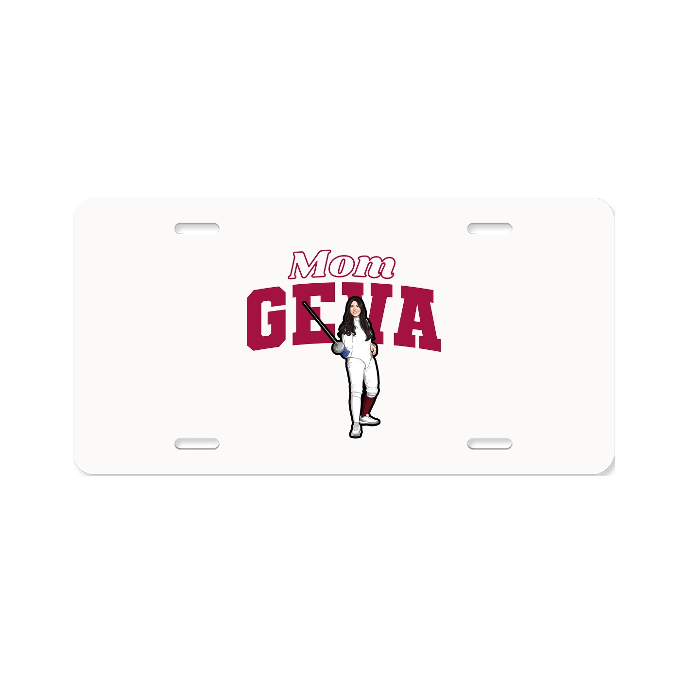License Plate — Mothers Day Block in Classic