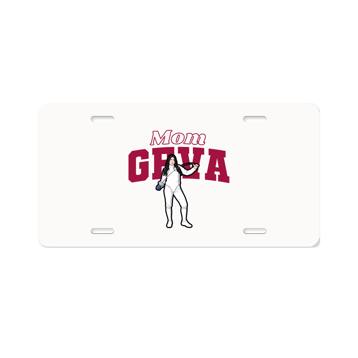 License Plate — Mothers Day Block in Classic