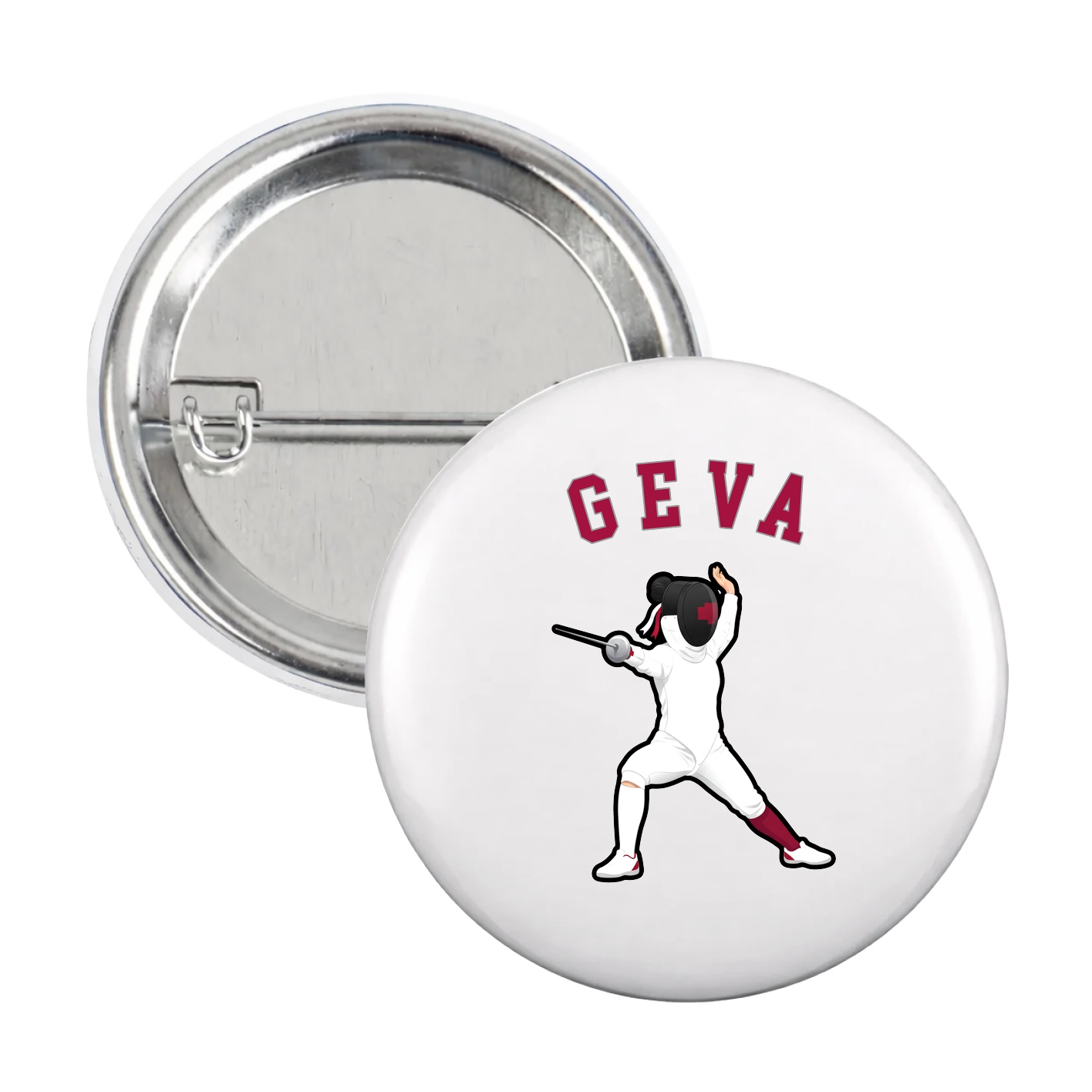 Game Day Button — Shirsey Arch in White