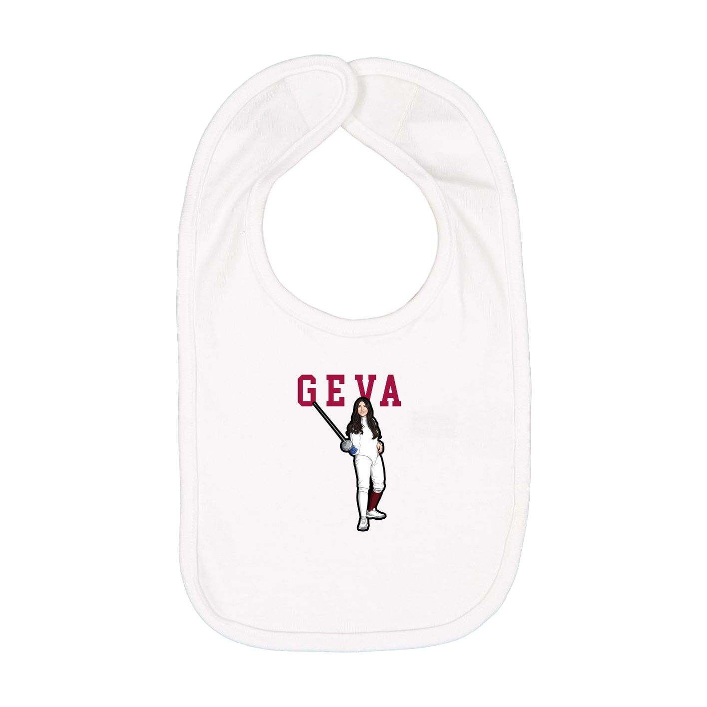 Infant Bib — Shirsey in White