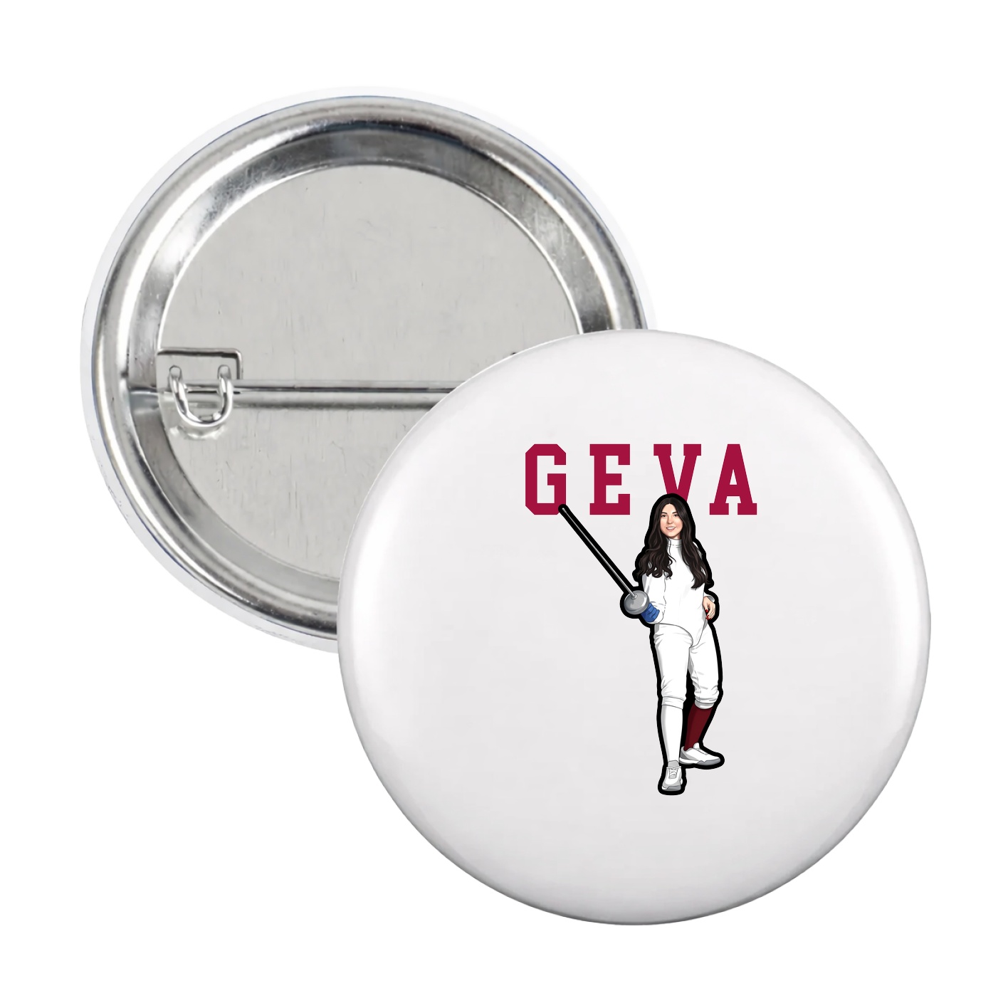 Game Day Button — Shirsey in White