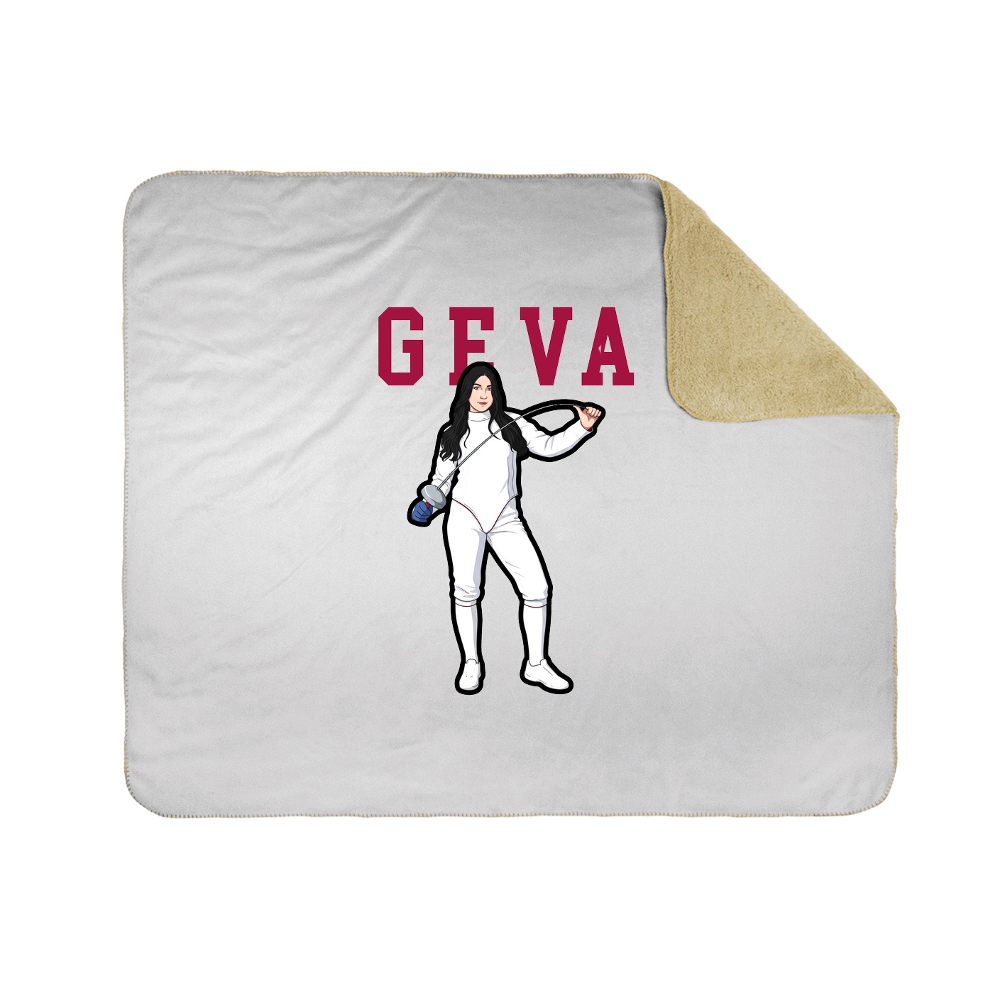 Throw Blanket — Shirsey in White