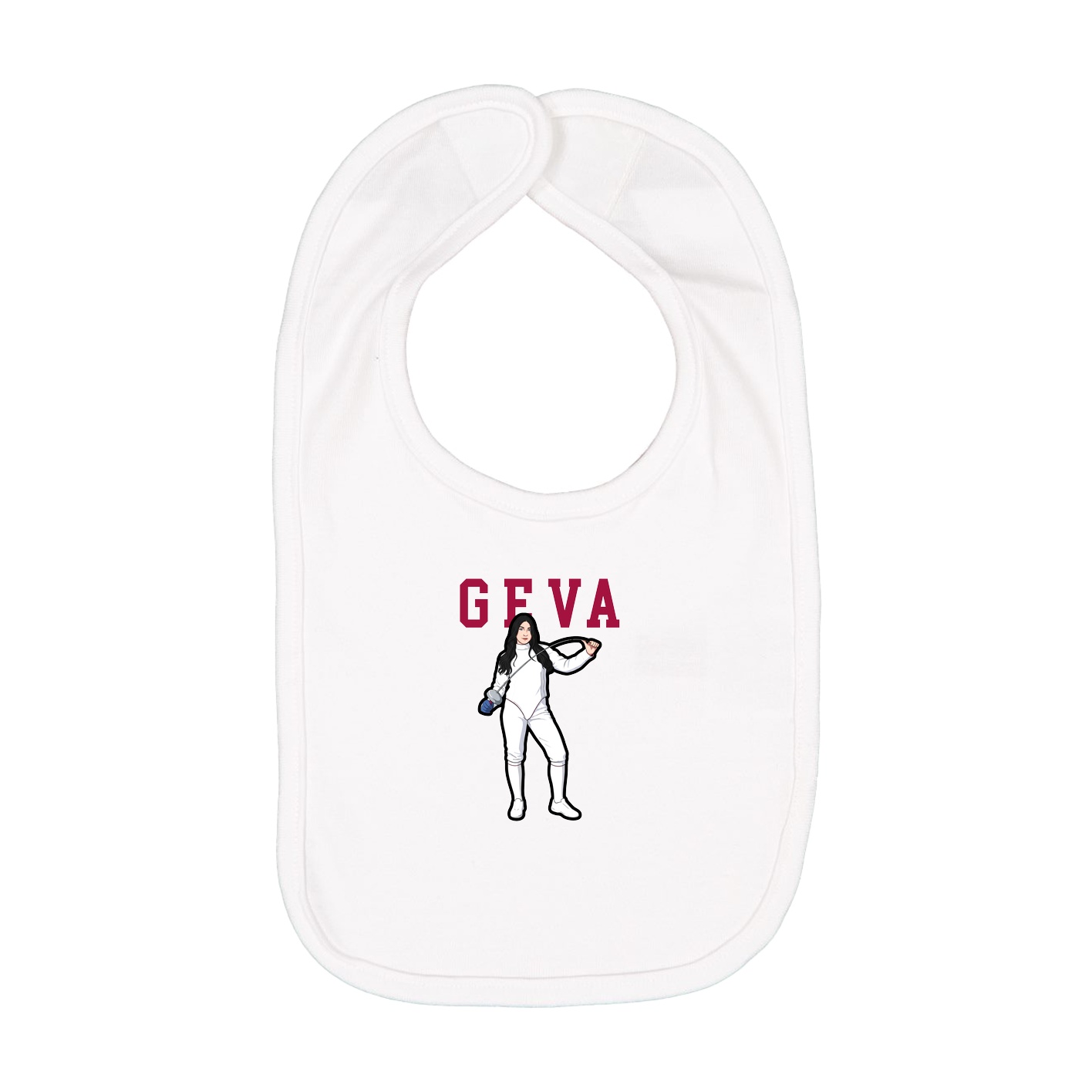 Infant Bib — Shirsey in White