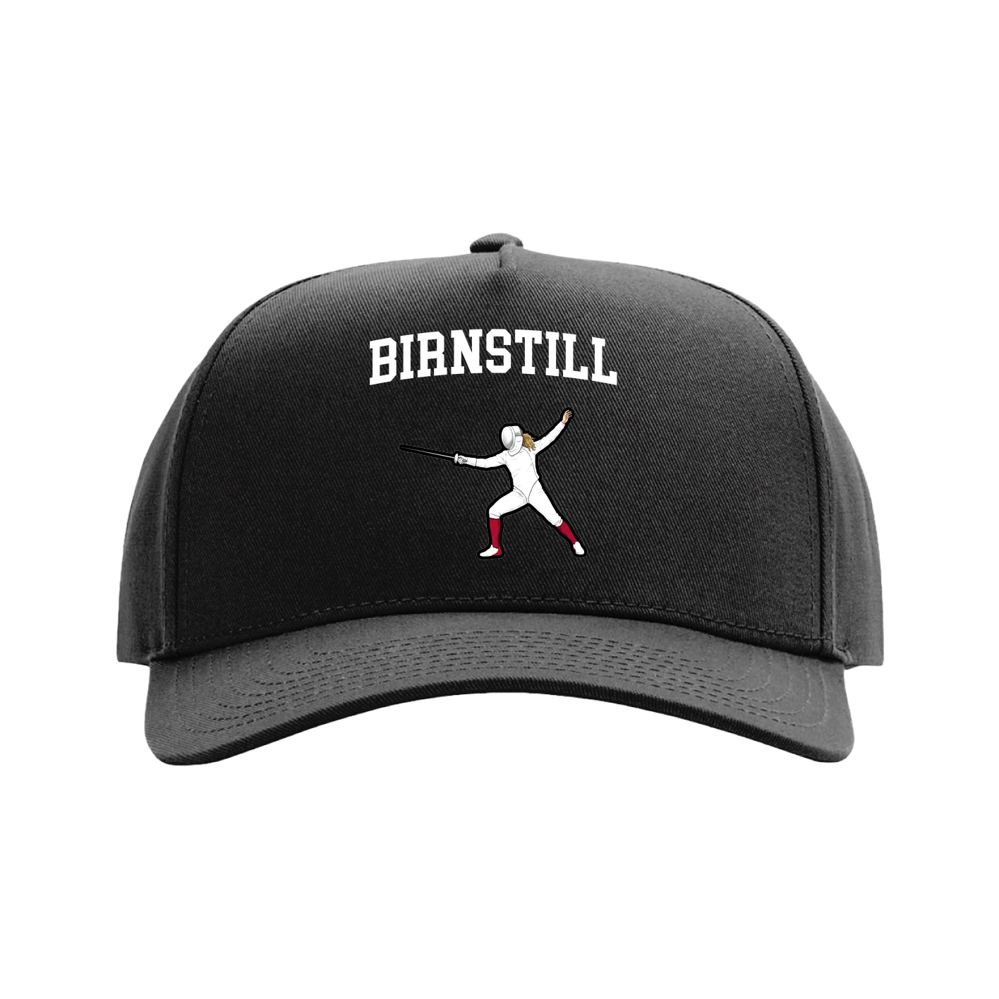 Full Fabric Five-Panel Champ Cap — Shirsey in Black