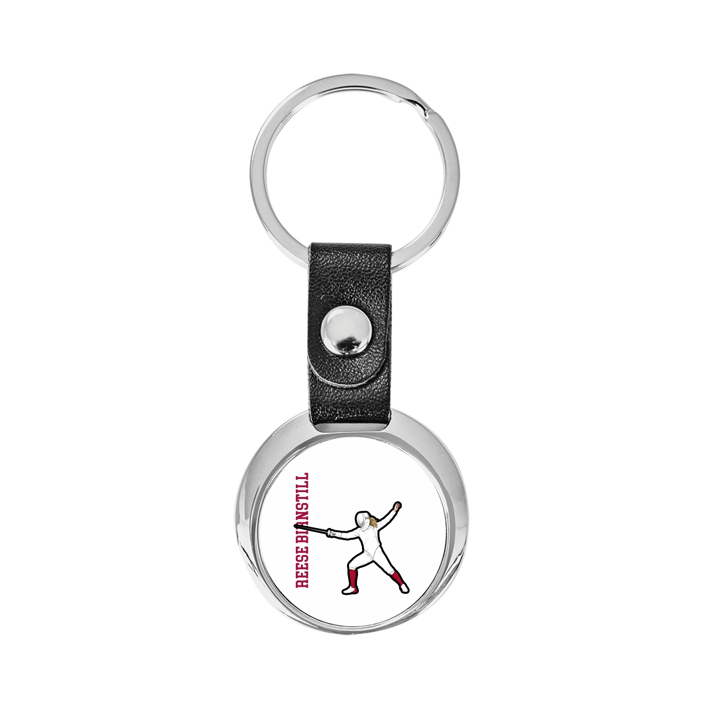 Key Chain — Name Vertical in Classic