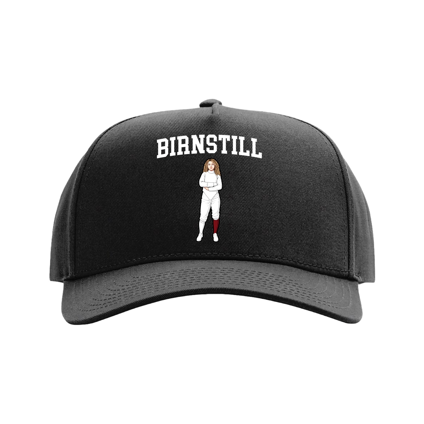 Full Fabric Five-Panel Champ Cap — Shirsey in Black