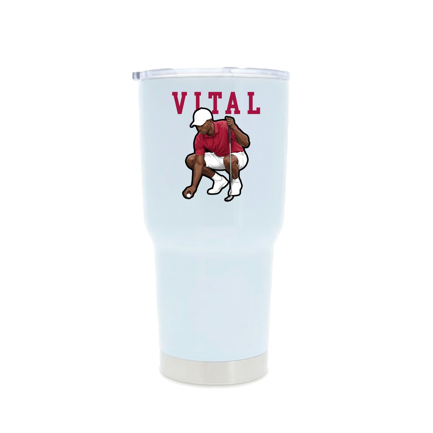 30oz Stainless Steel Tumbler — Shirsey in White