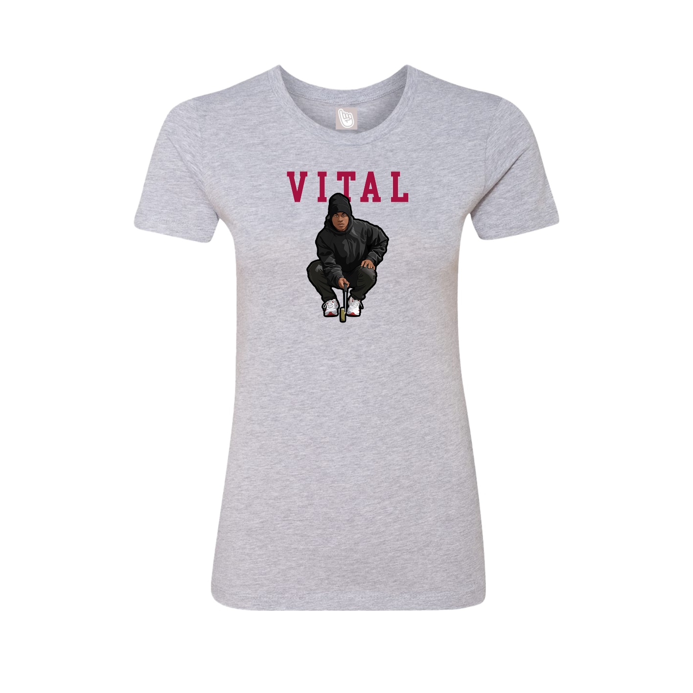 Fitted Women's Tee — Shirsey in Grey
