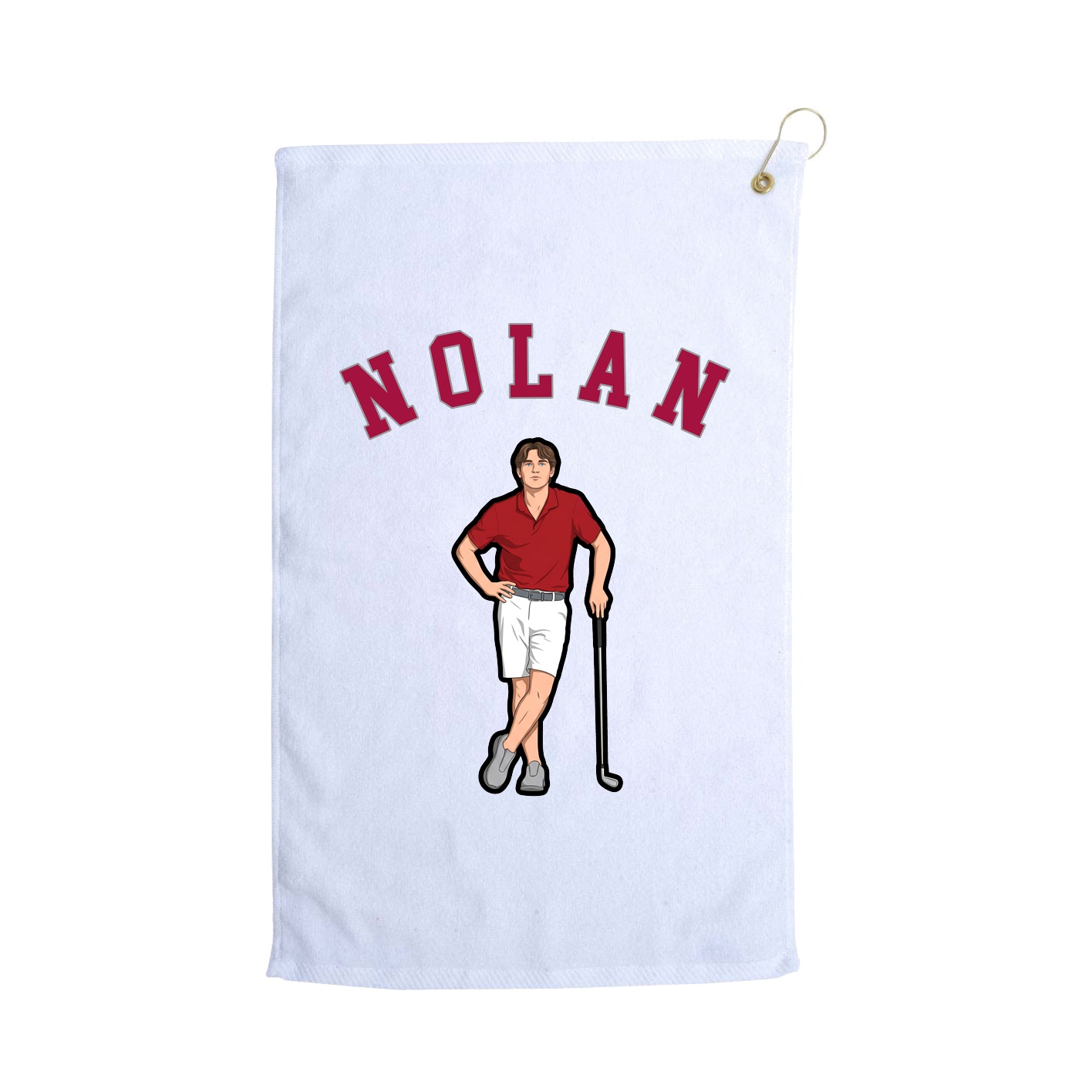 Golf Towel — Shirsey Arch in White
