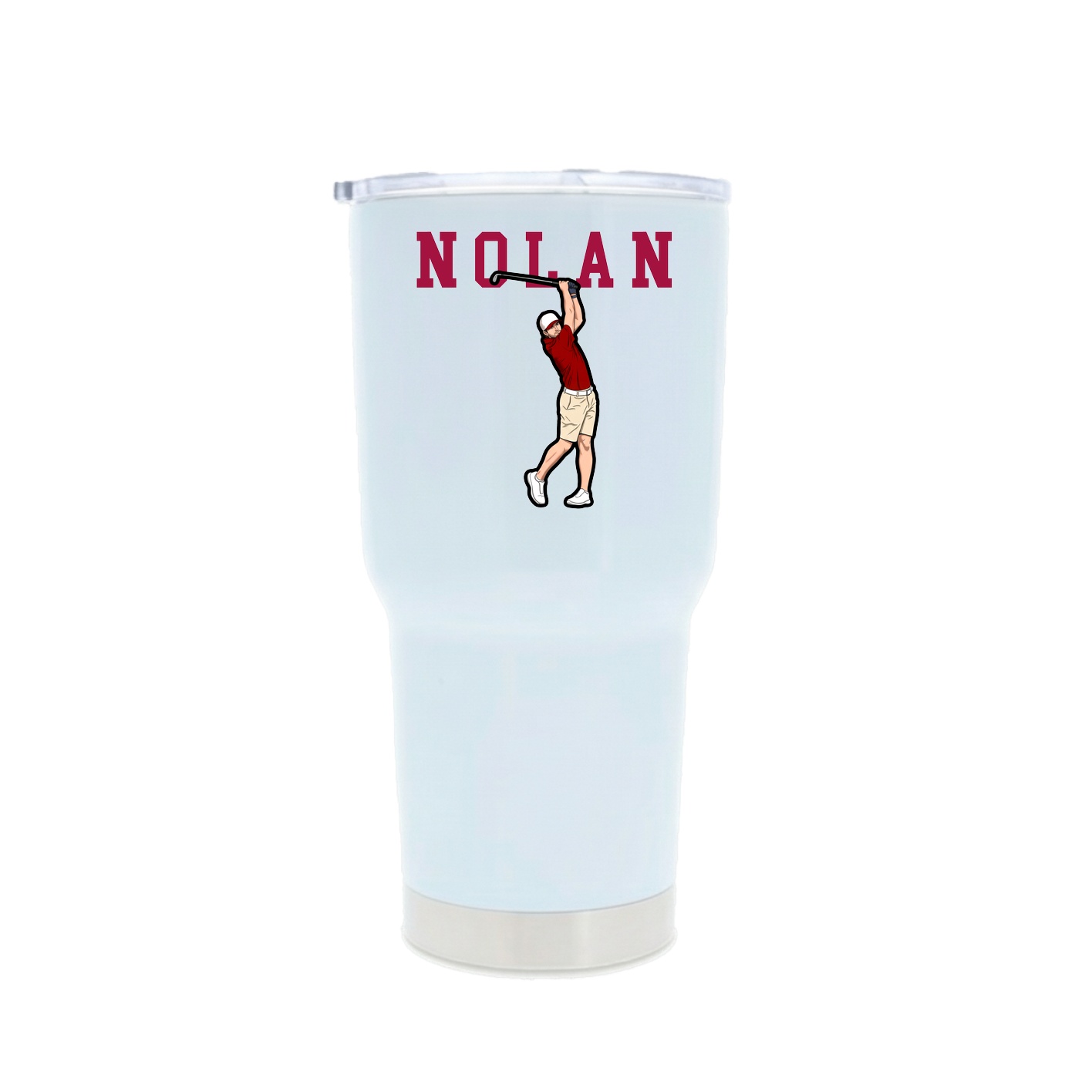 30oz Stainless Steel Tumbler — Shirsey in White
