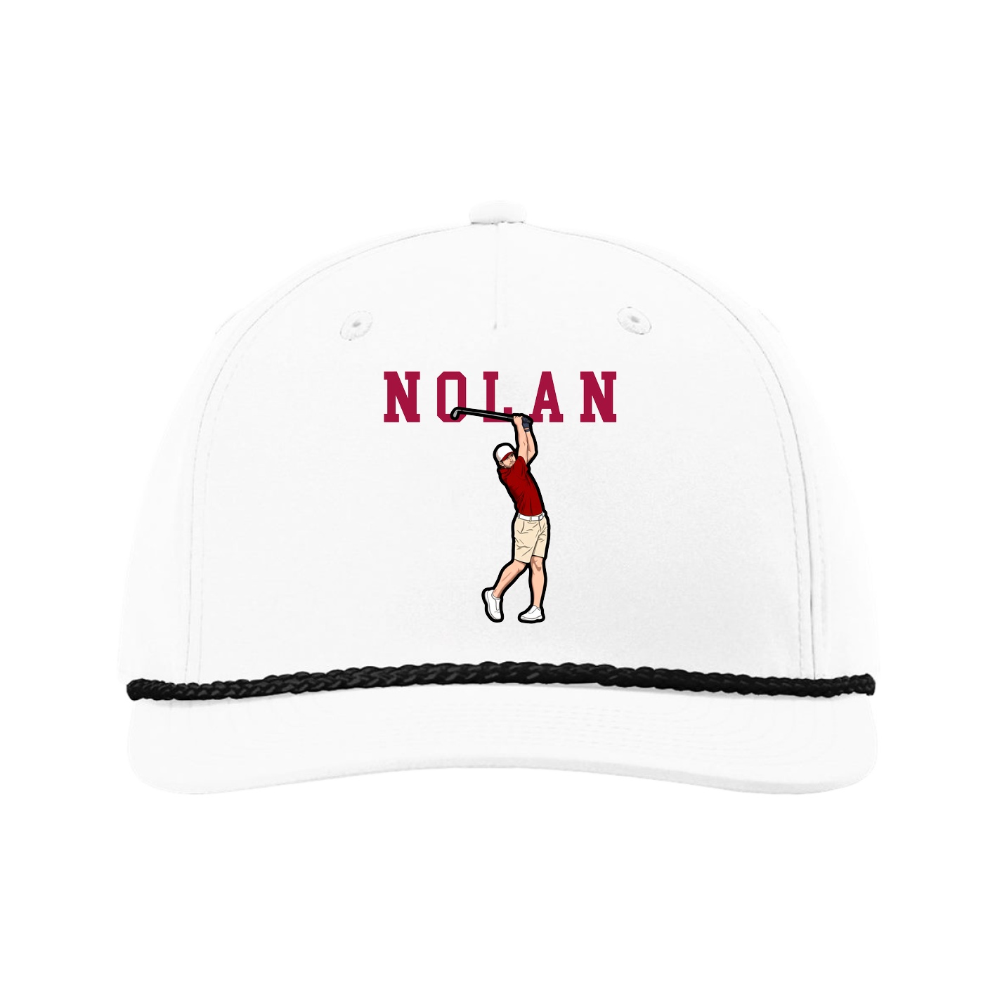Five-Panel Classic Rope Cap — Shirsey in White