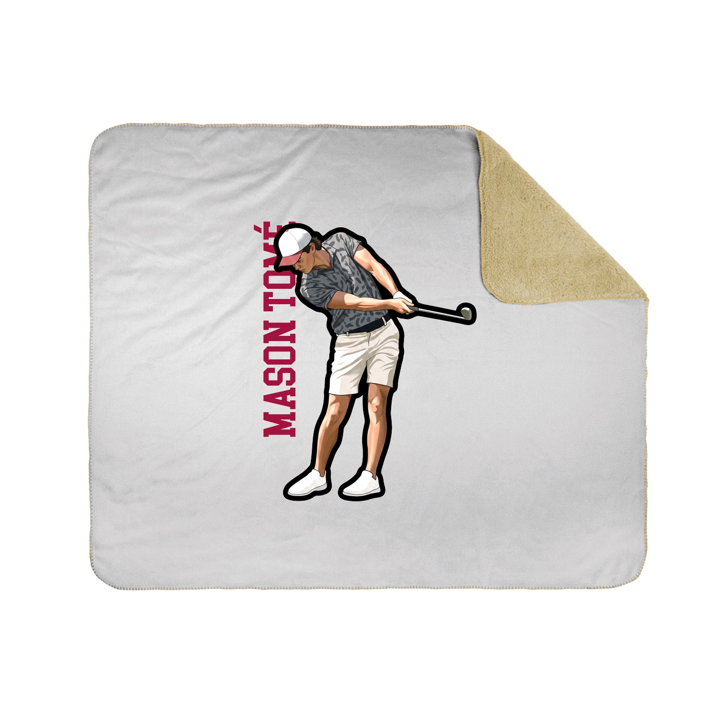 50x60 Sherpa Lined Throw Blanket