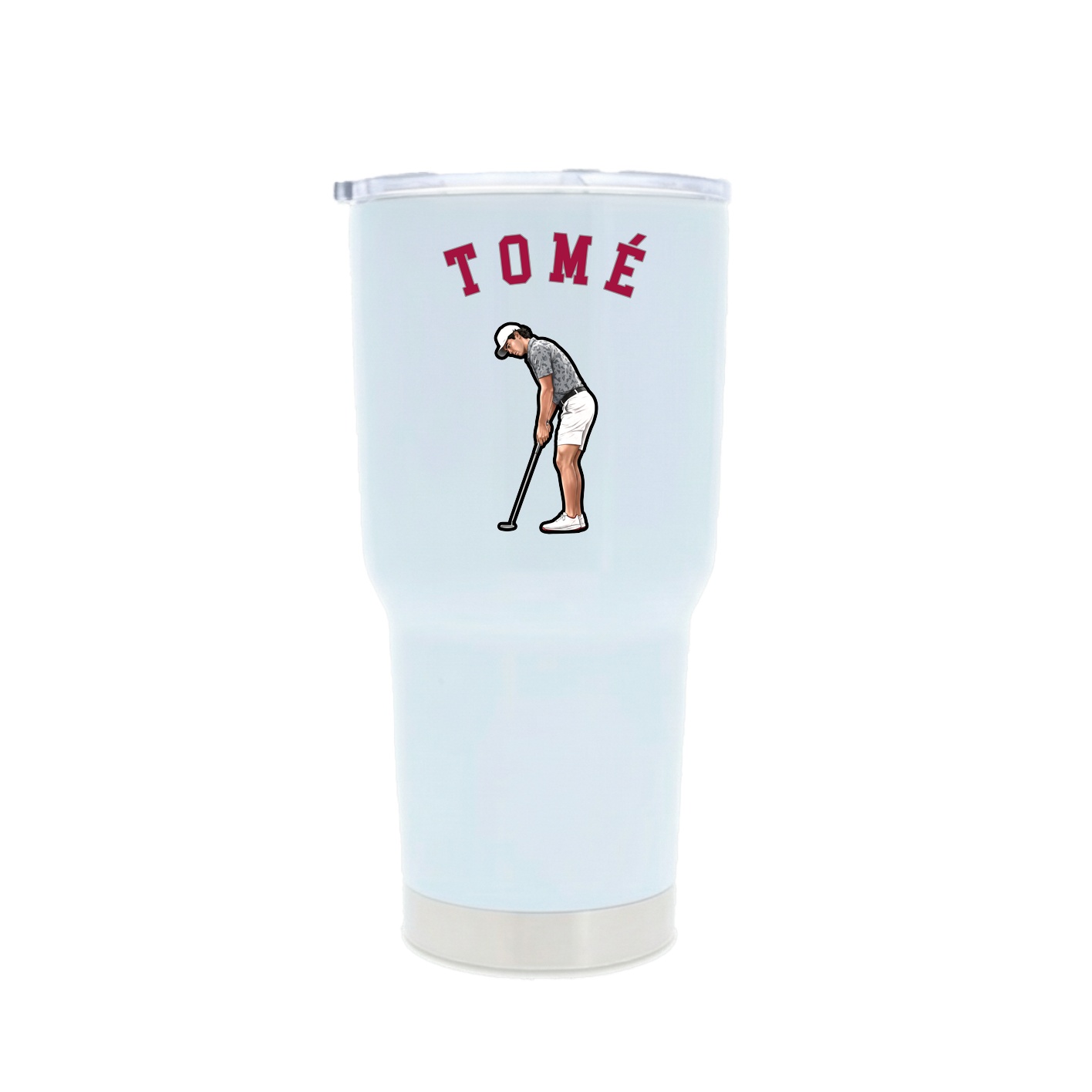 30oz Stainless Steel Tumbler — Shirsey Arch in White