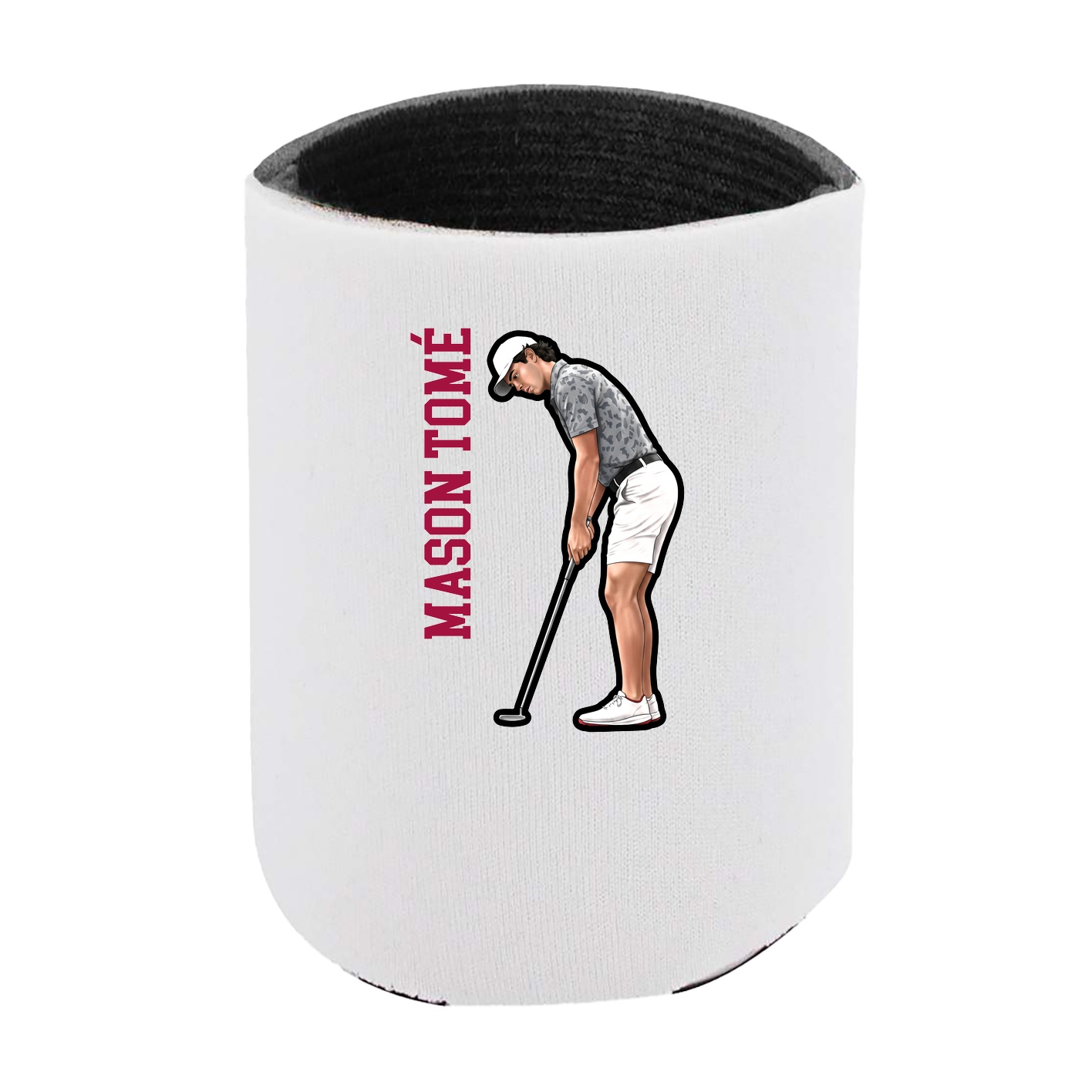 Can Holder — Name Vertical in White