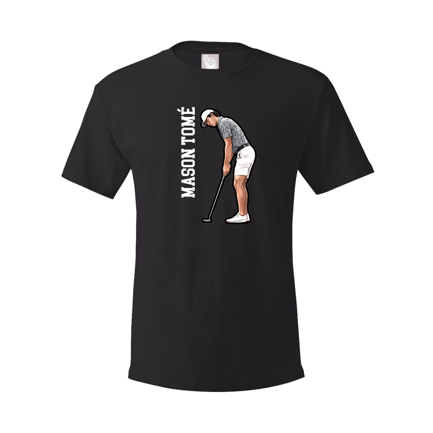 Tee — Name Vertical in Black