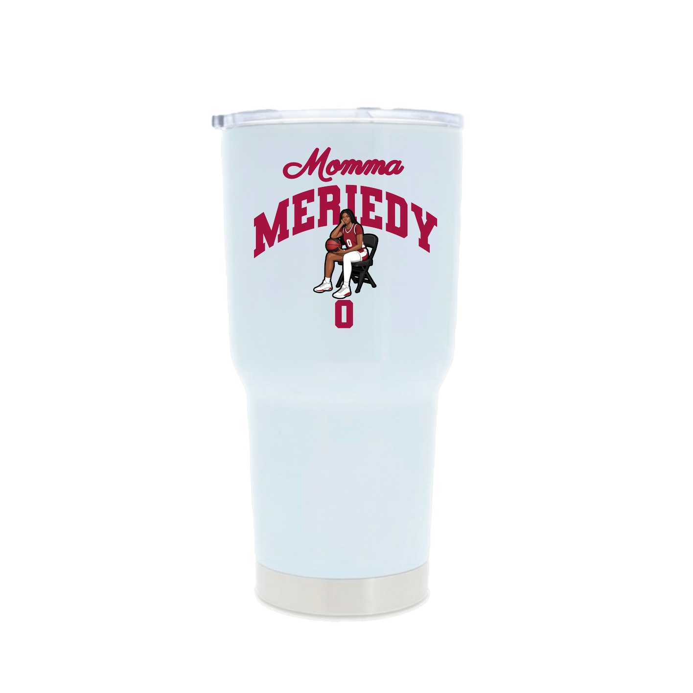 30oz Stainless Steel Tumbler — Mothers Day Arch in White