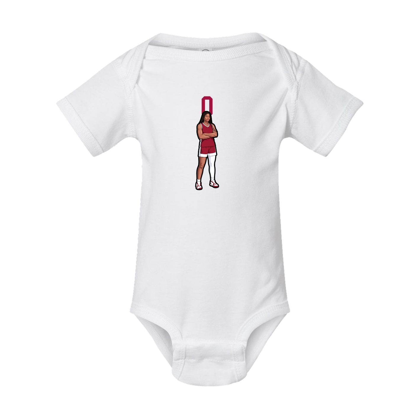 Baby Onesie — Number Top in White