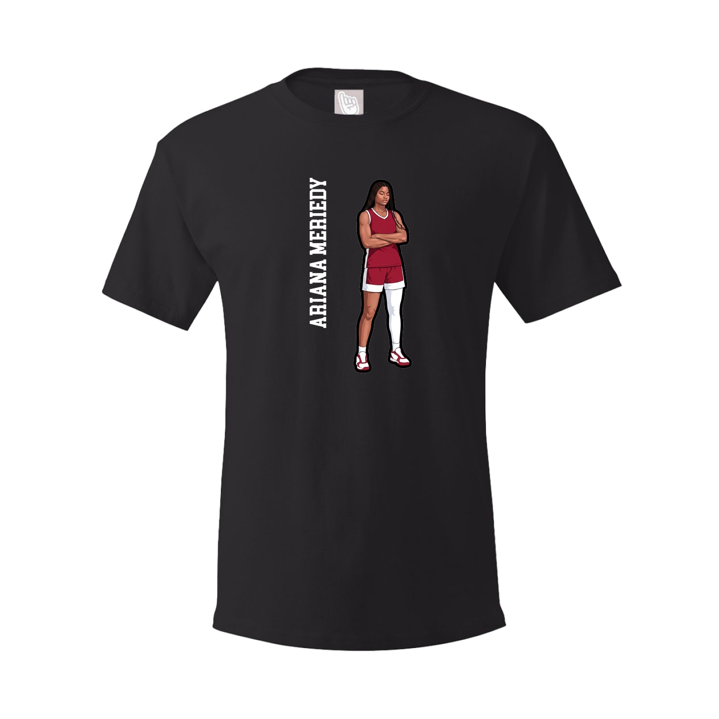 Tee — Name Vertical in Black