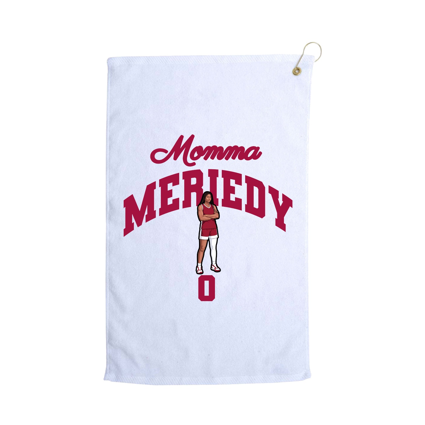 Golf Towel — Mothers Day Arch in White