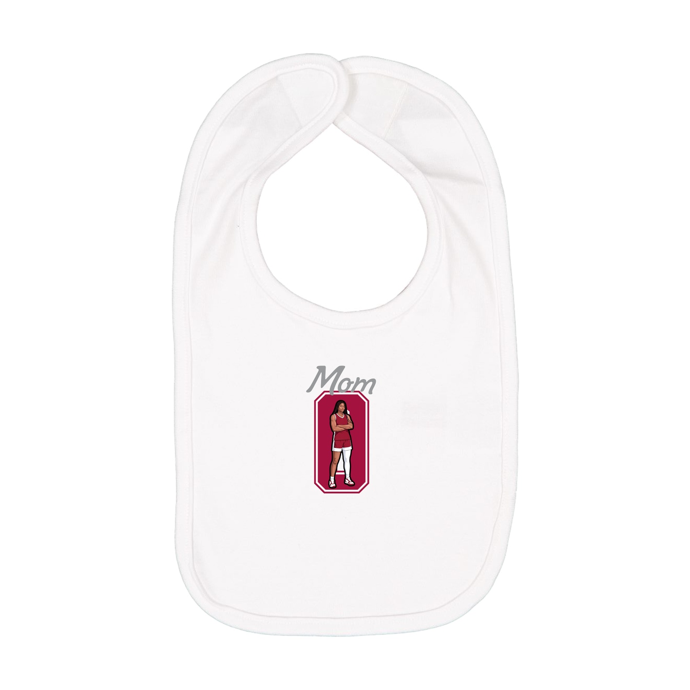 Infant Bib — Mothers Day Shirsey in White