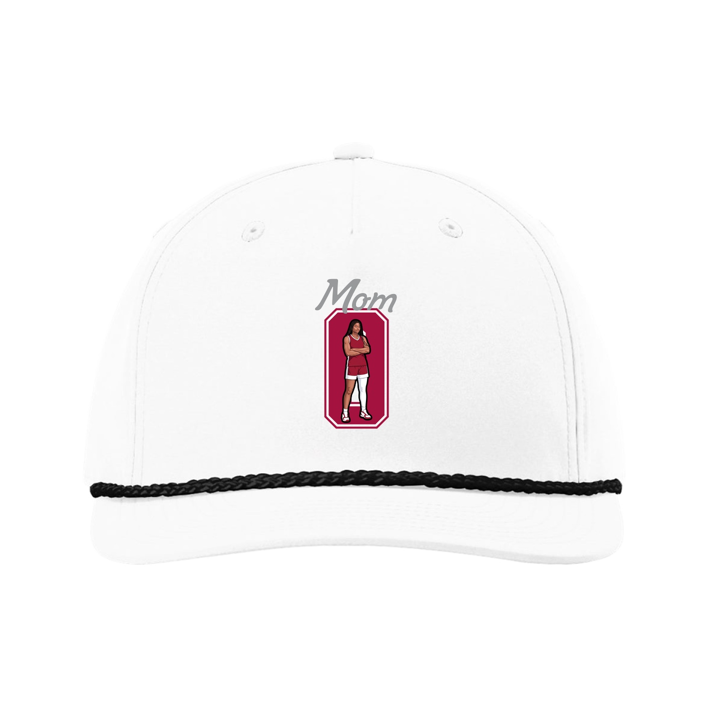 Five-Panel Classic Rope Cap — Mothers Day Shirsey in White