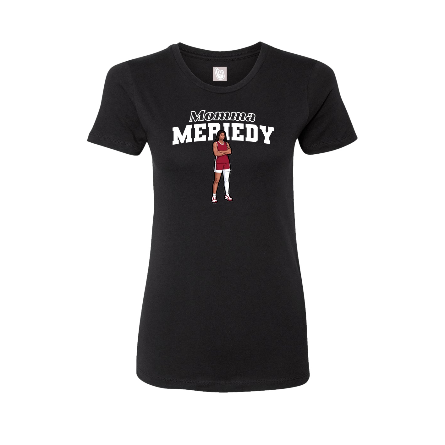 Womens Tee — Mothers Day Block in Black