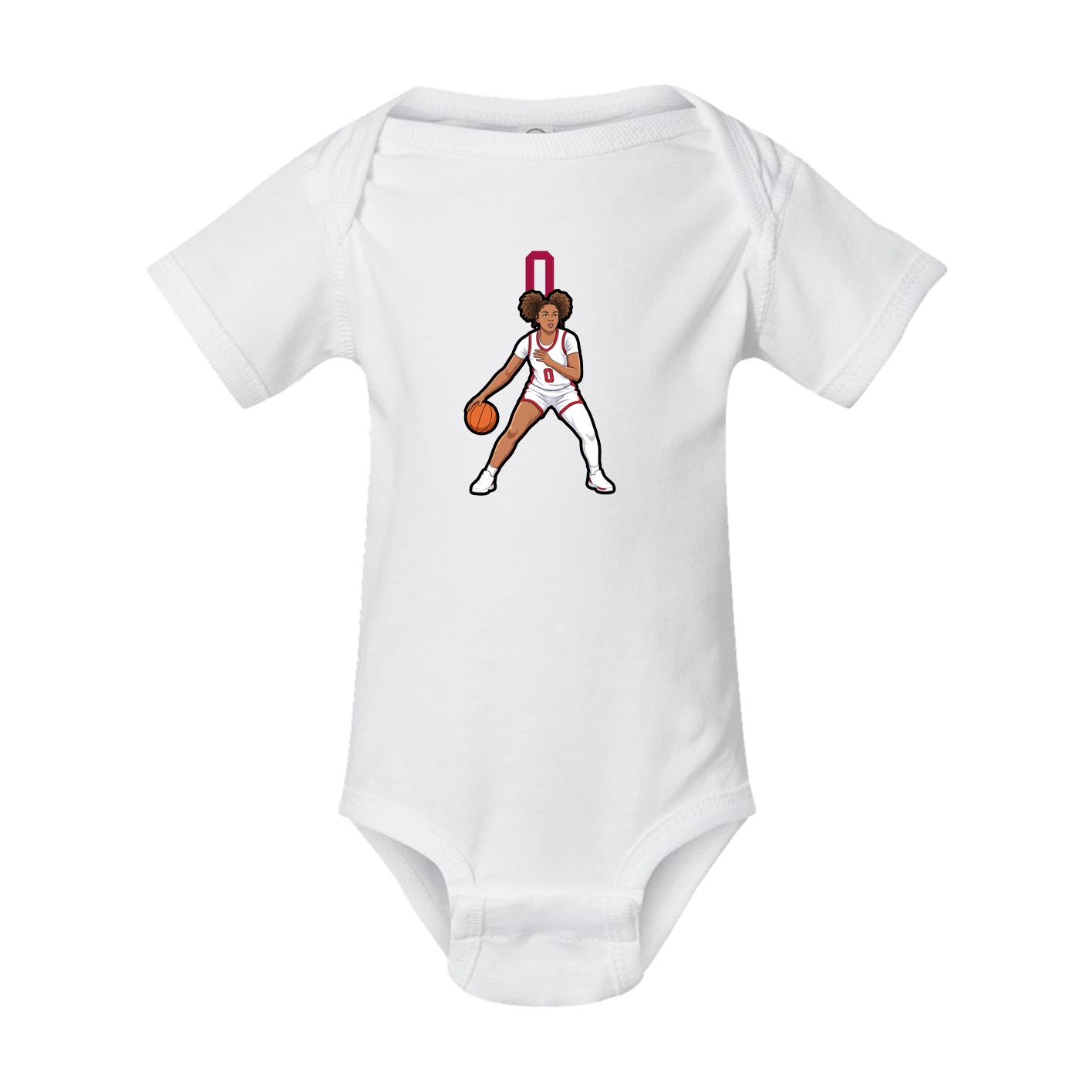 Baby Onesie — Number Top in White