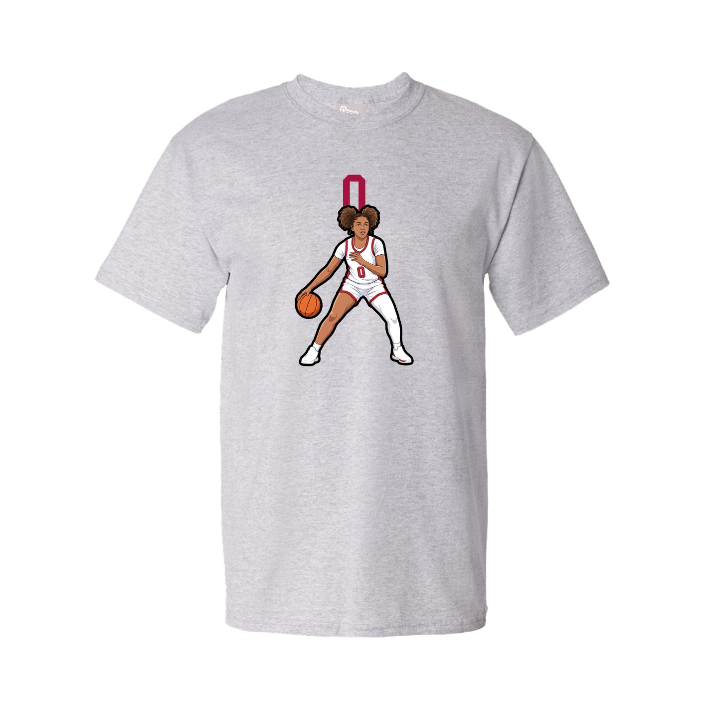 Youth Tee — Number Top in Grey