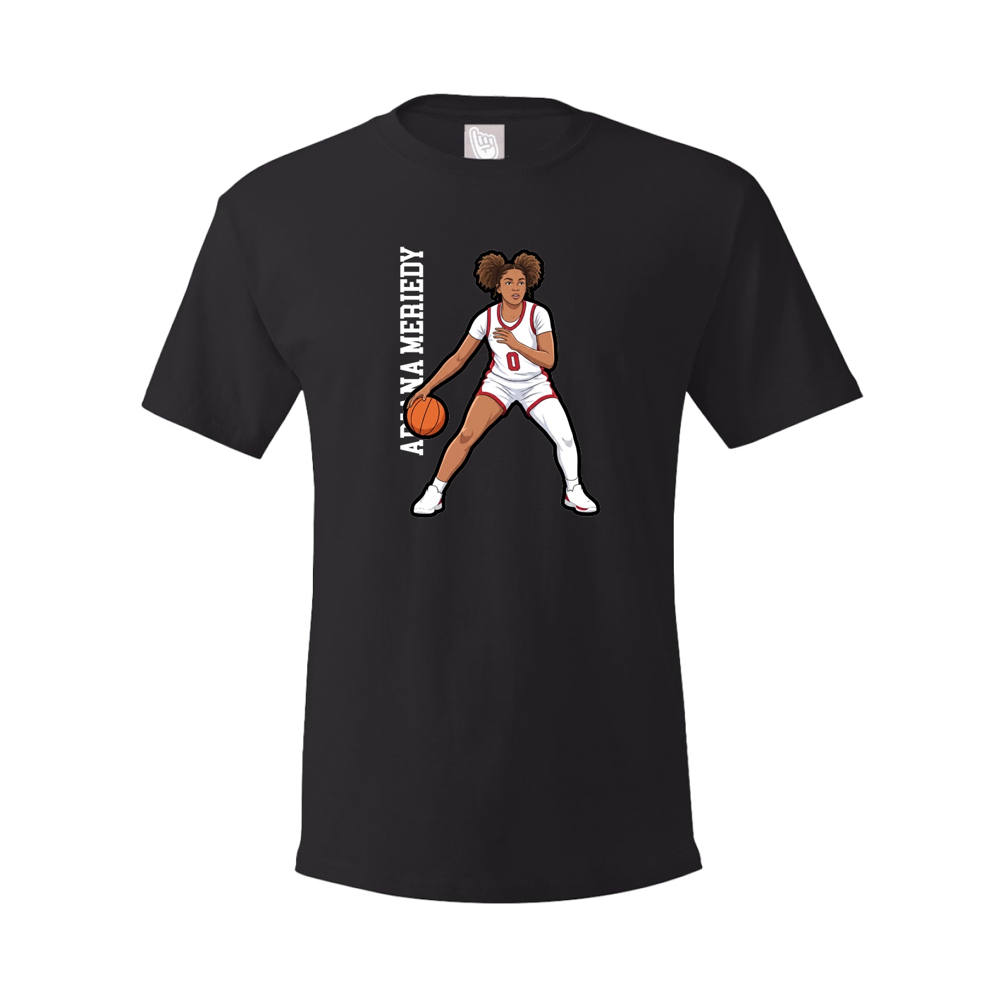 Tee — Name Vertical in Black