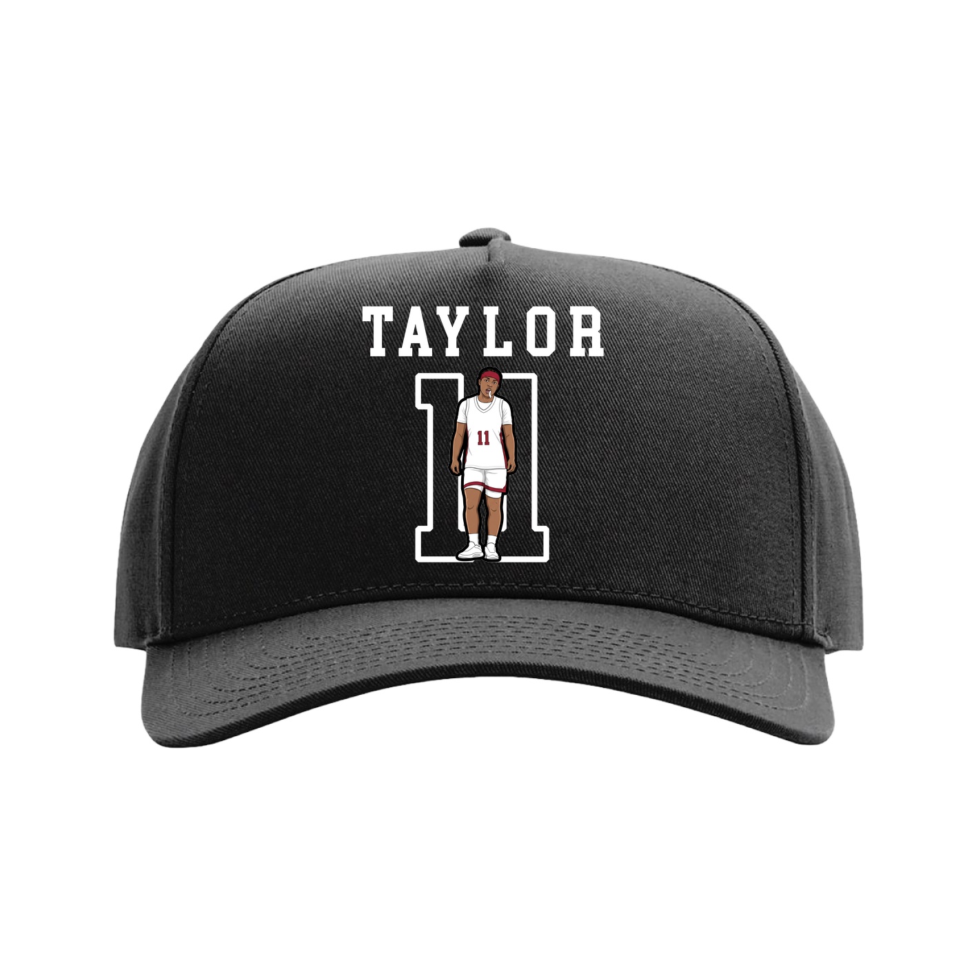Full Fabric Five-Panel Champ Cap — Shirsey in Black