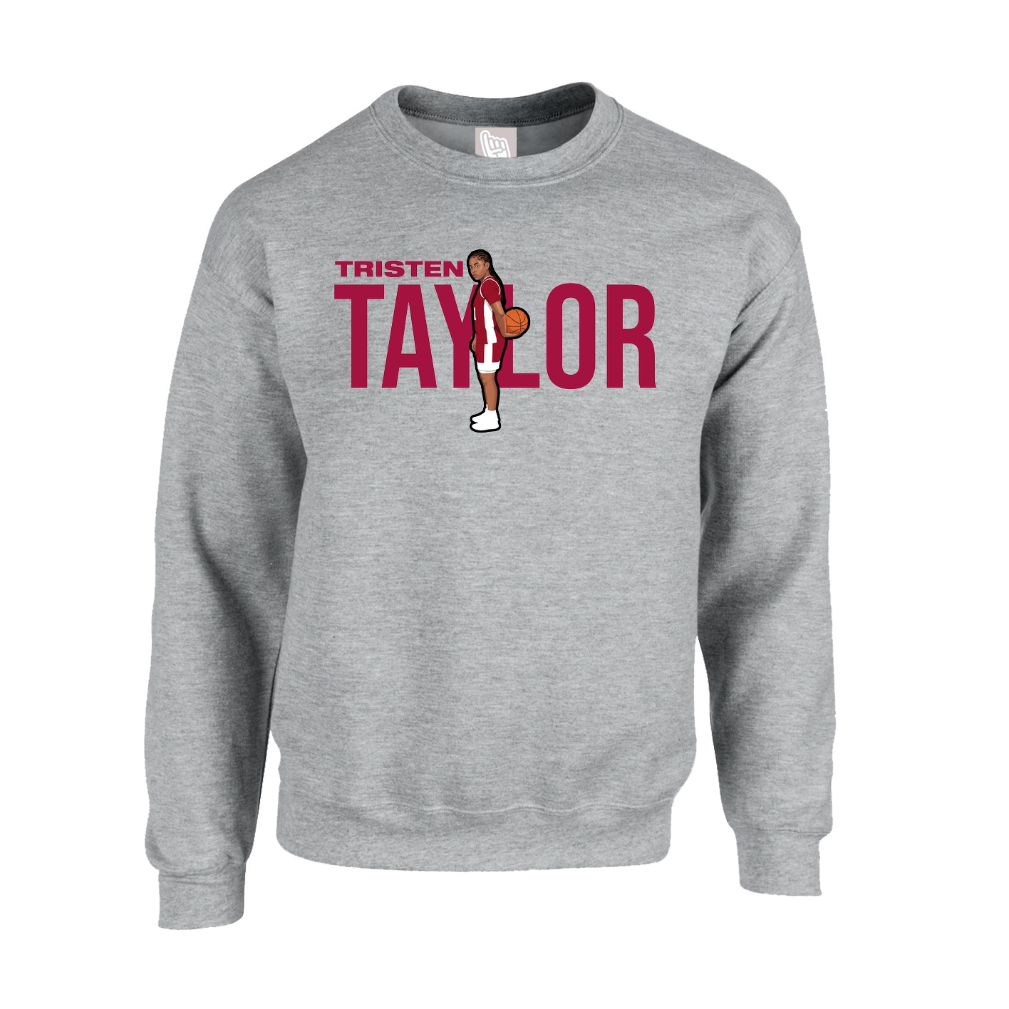 Fleece Crew — Player Name in Grey