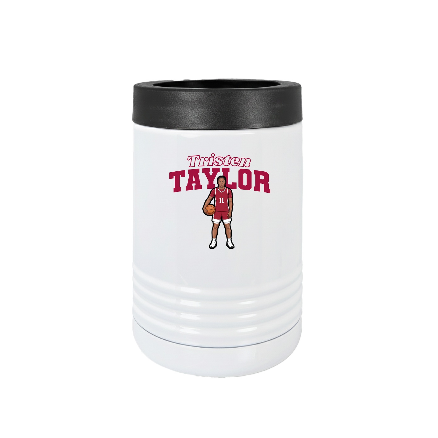 Beverage Holder — Name Arch in White