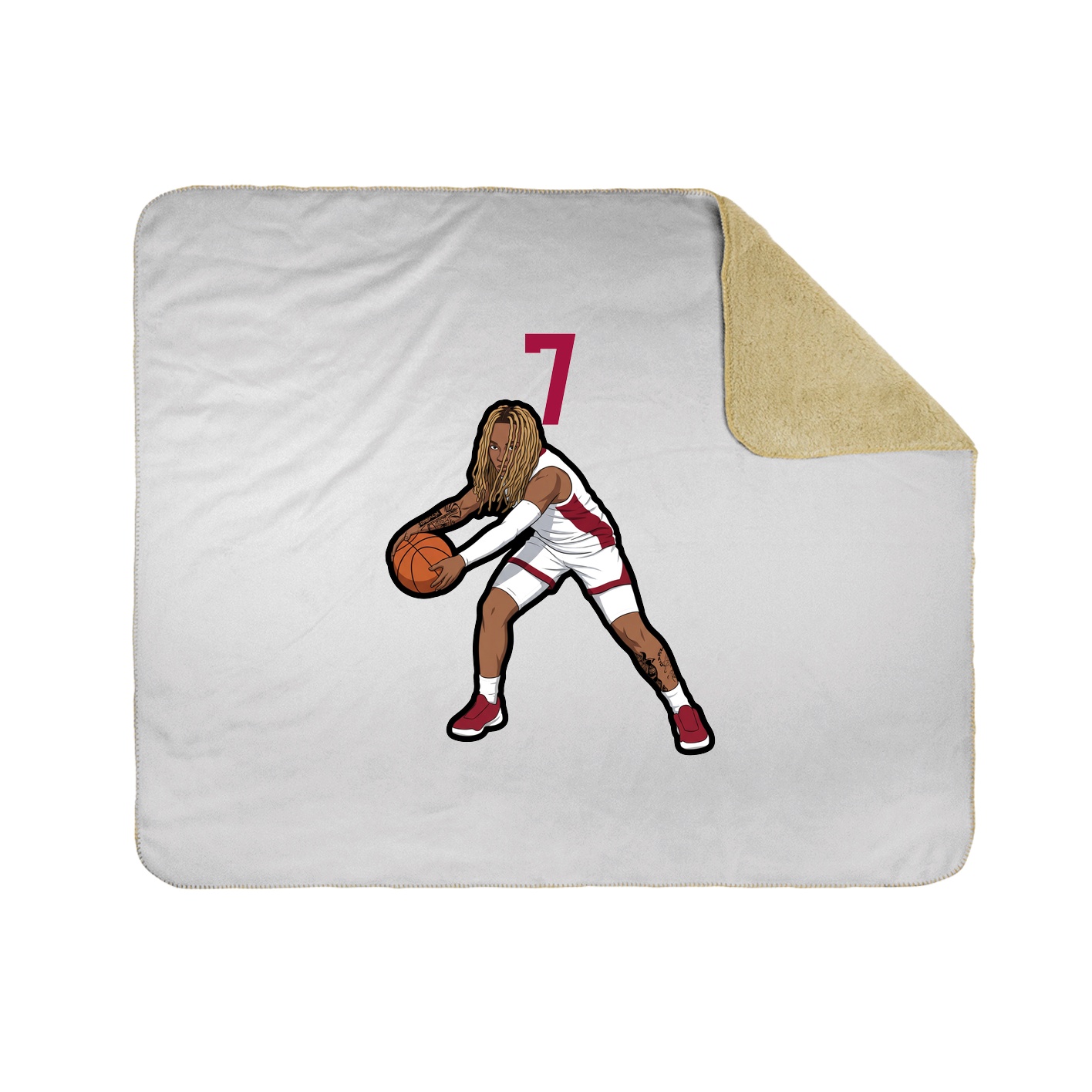 50x60 Sherpa Lined Throw Blanket