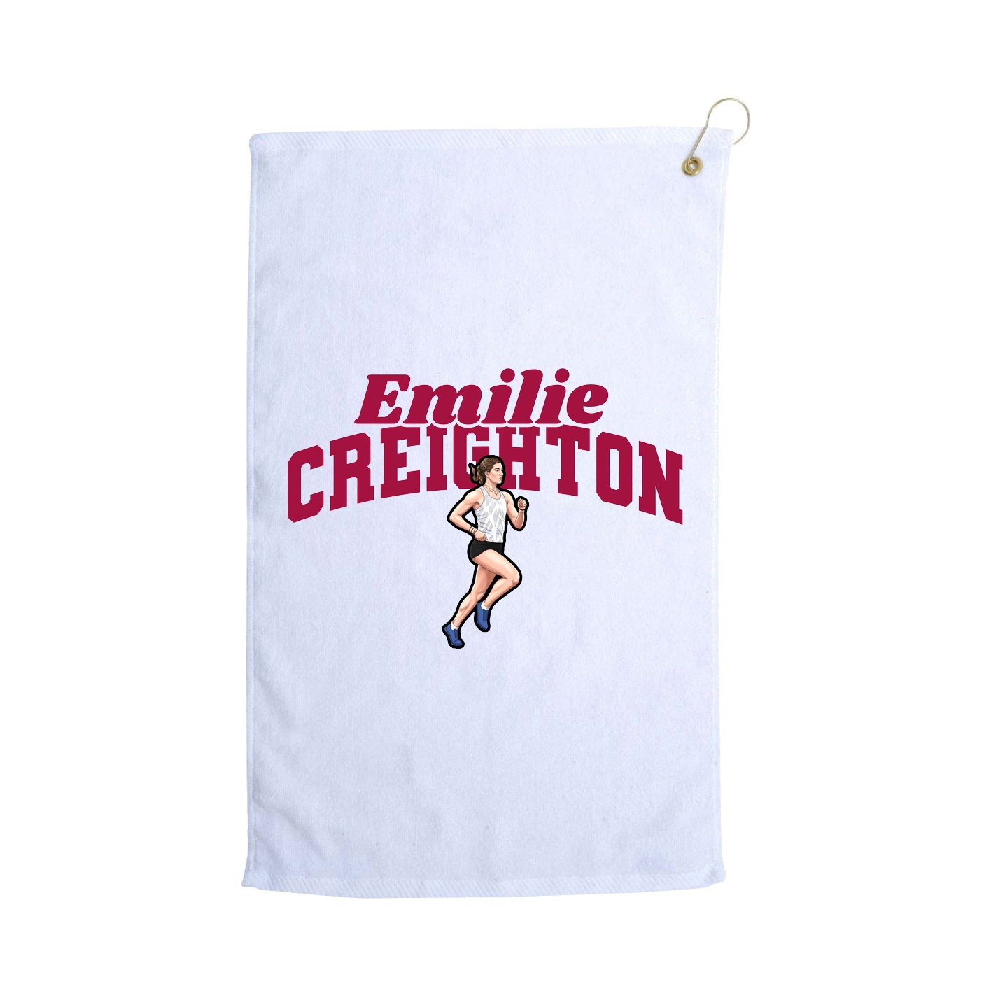 Golf Towel — Signature Arch in White