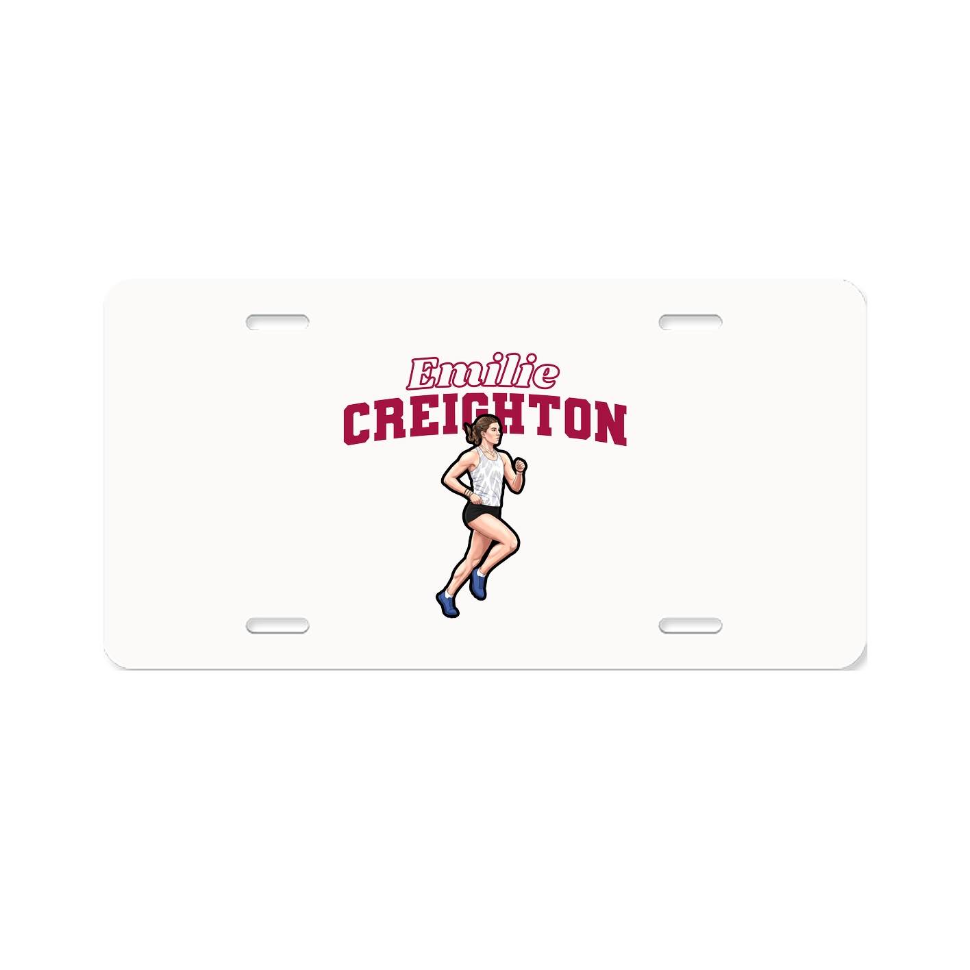 License Plate — Name Arch in Classic