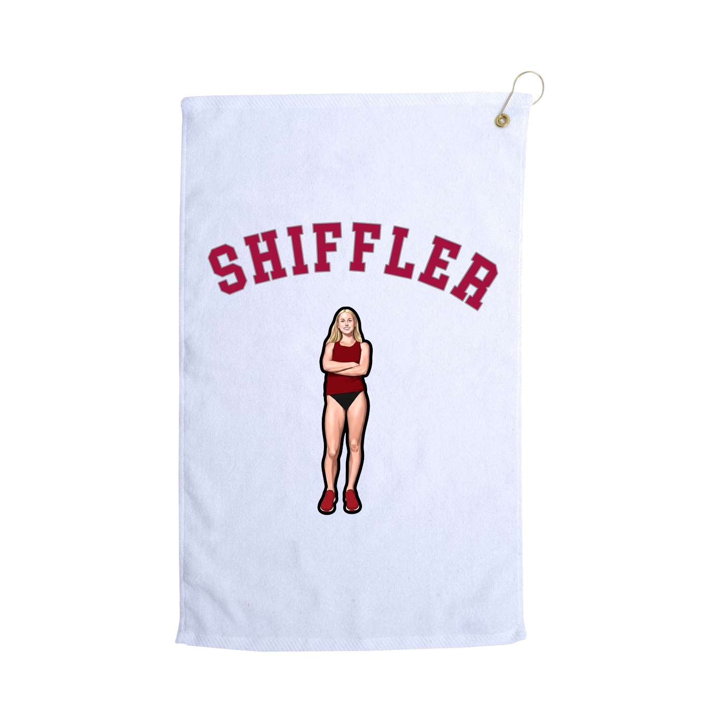 Golf Towel — Shirsey Arch in White