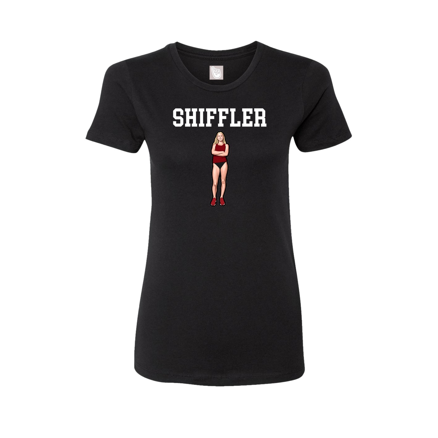 Fitted Women's Tee — Shirsey in Black